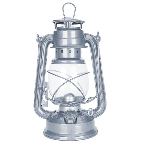 Brilagi - Газова лампа LANTERN 24,5 см сребрист