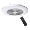 Brilagi - LED Димируема лампа с вентилатор AURA LED/38W/230V 3000-6000K сребрист + дистанционно управление