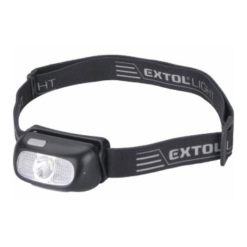 Extol - LED Челник LED/5W/1000 mAh/3,7V IPX5 черен