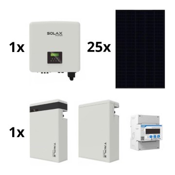 Соларен комплект: SOLAX Power - 10kWp RISEN Full Black + 10kW SOLAX конвертор 3f + 11,6 kWh батерия