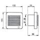 Вентилатор за баня EDM-100 17W/230V IP44