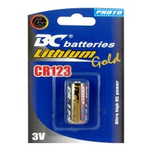 1 бр. Литиева батерия CR123 GOLD 3V