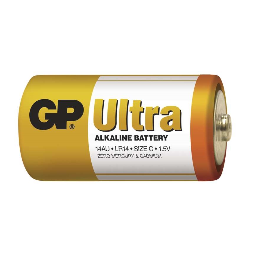 2 бр. Алкална батерия C GP ULTRA 1,5V