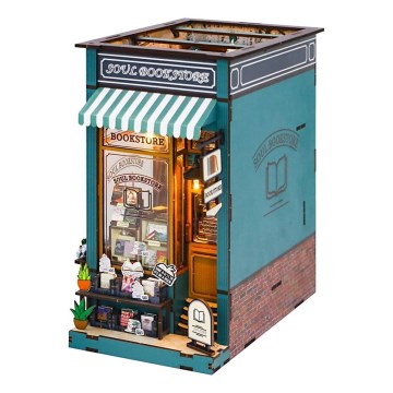 2Kids Toys - 3D пъзел LED Стопер за книги Soul bookstore 2xAAA