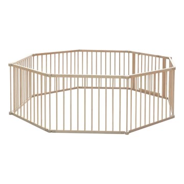 2Kids Toys - Детски дървен манеж XXL 210x210 cm бежов