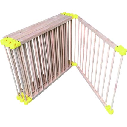 2Kids Toys - Детски дървен манеж XXL 210x210 cm бежов