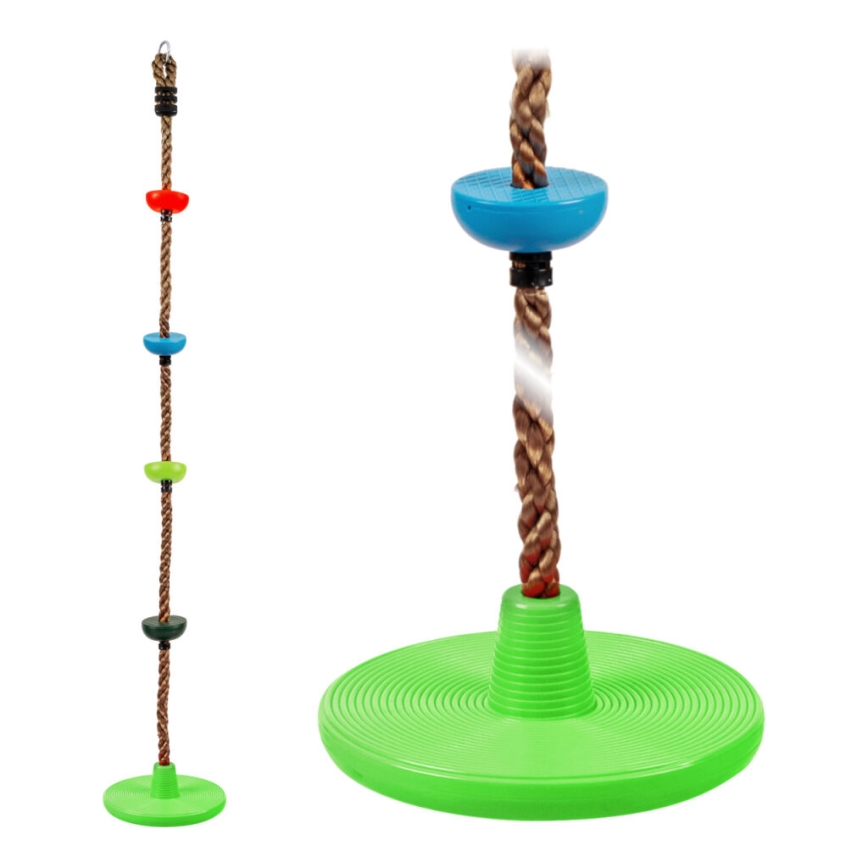 2Kids Toys - Детско въже за катерене с дискове микс от цветове