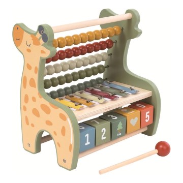 2Kids Toys - Дървен многофункционален сметало Жираф