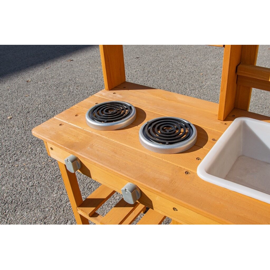 2Kids Toys - Дървена градинска кухня с мивка