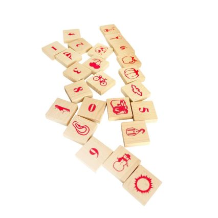 2Kids Toys - Дървени кубчета натурални 220 бр.