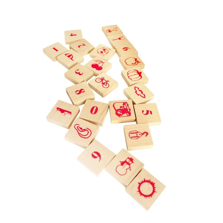 2Kids Toys - Дървени кубчета натурални 220 бр.