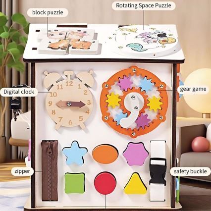 2Kids Toys - Дъска за занимания къщичка бяла