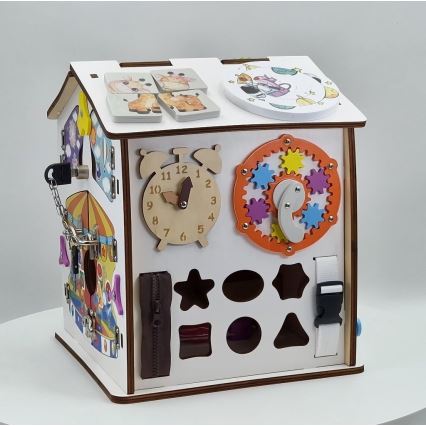 2Kids Toys - Дъска за занимания къщичка бяла