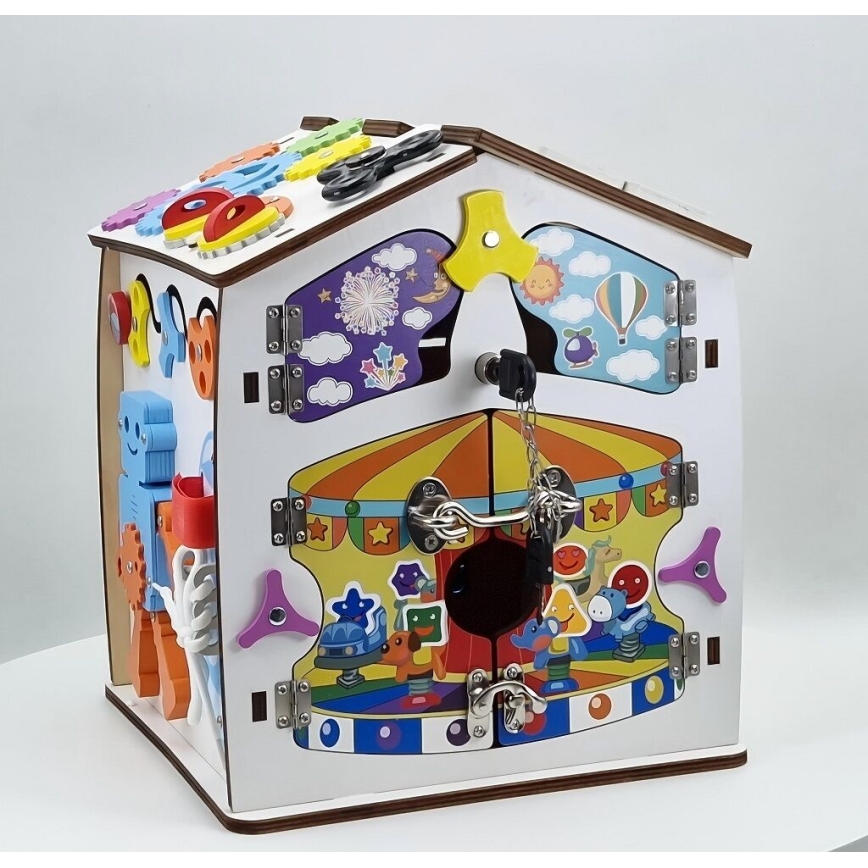 2Kids Toys - Дъска за занимания къщичка бяла