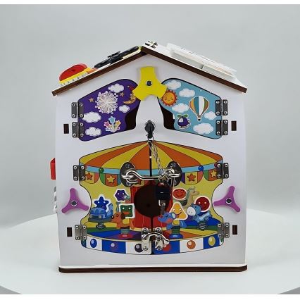 2Kids Toys - Дъска за занимания къщичка бяла