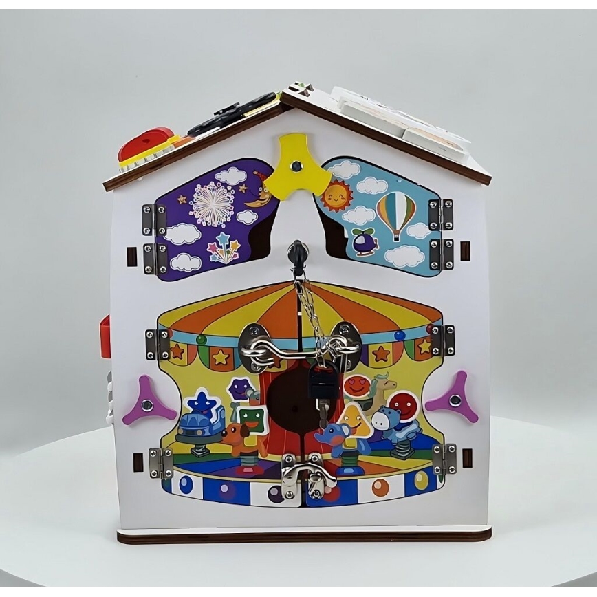 2Kids Toys - Дъска за занимания къщичка бяла