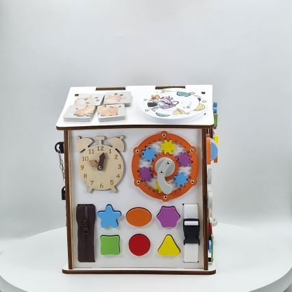 2Kids Toys - Дъска за занимания къщичка бяла