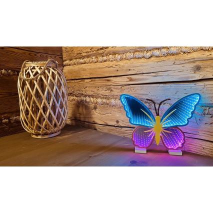 2Kids Toys - LED Неон маса декорация LED/5W/USB пеперуда