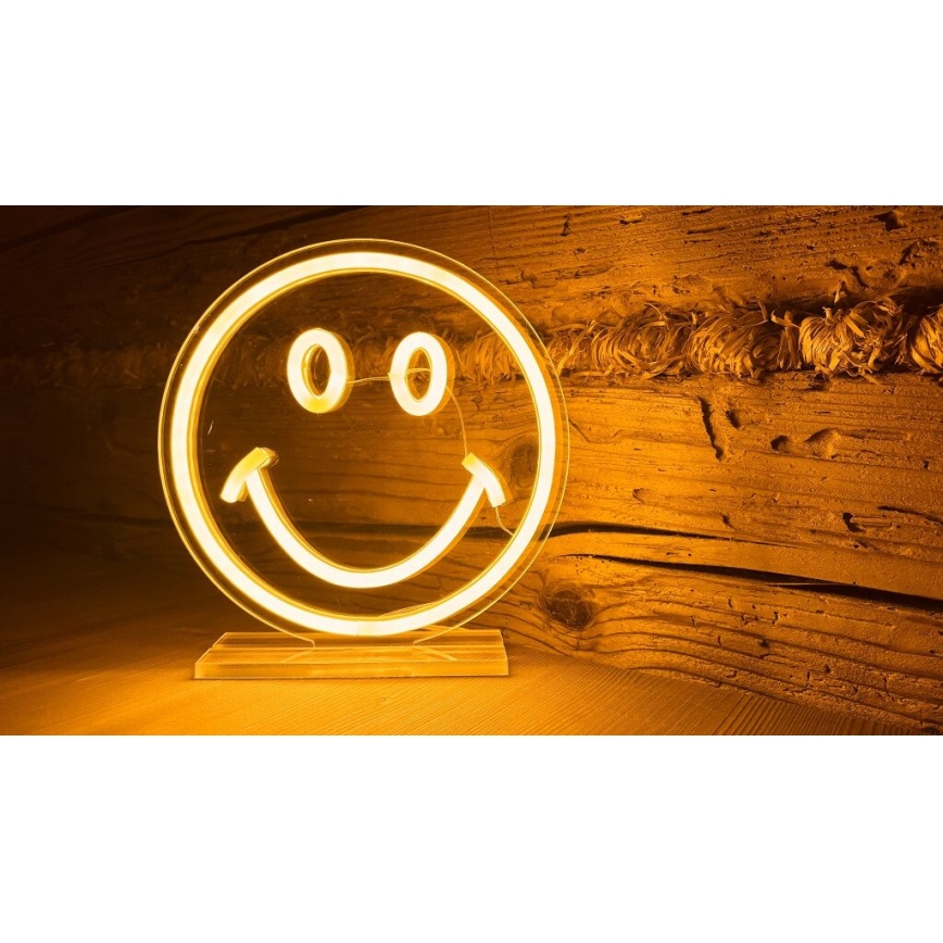 2Kids Toys - LED Неон маса декорация LED/5W/USB усмивка