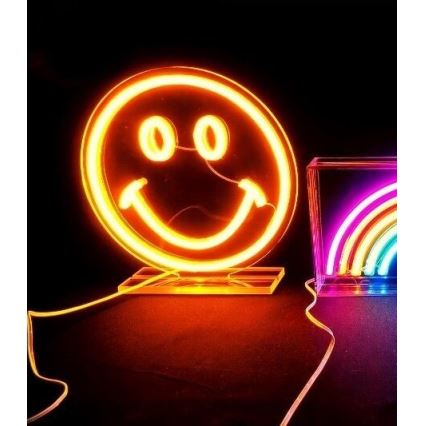 2Kids Toys - LED Неон маса декорация LED/5W/USB усмивка