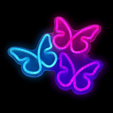 2Kids Toys - LED Неонова декорация за стена LED/5W/USB пеперуди