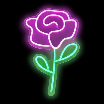 2Kids Toys - LED Неонова декорация за стена LED/5W/USB роза