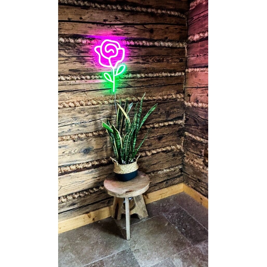 2Kids Toys - LED Неонова декорация за стена LED/5W/USB роза