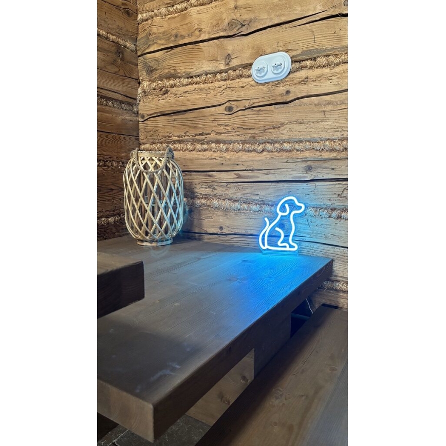 2Kids Играчки - LED неонова настолна декорация LED/5W/USB куче