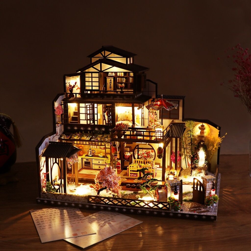 2Kids Toys - Миниатюрна къща Lavish sakura villa 2xAAA
