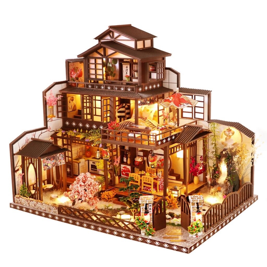 2Kids Toys - Миниатюрна къща Lavish sakura villa 2xAAA