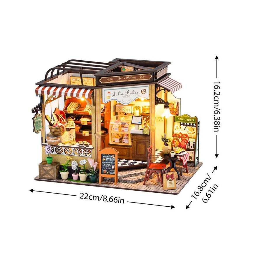 2Kids Toys - Миниатюрна къща Пекарната на Джулия 2xAAA
