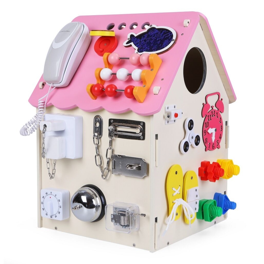 2Kids Toys - Плот за активности къща розов