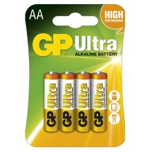 4 бр. Алкална батерия AA GP ULTRA 1,5V