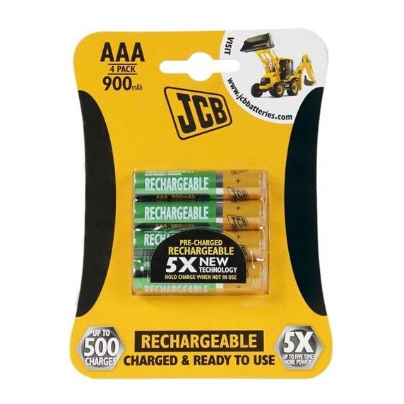 4 бр. акумулаторна батерия AAA NiMH/900mAh/1,2V