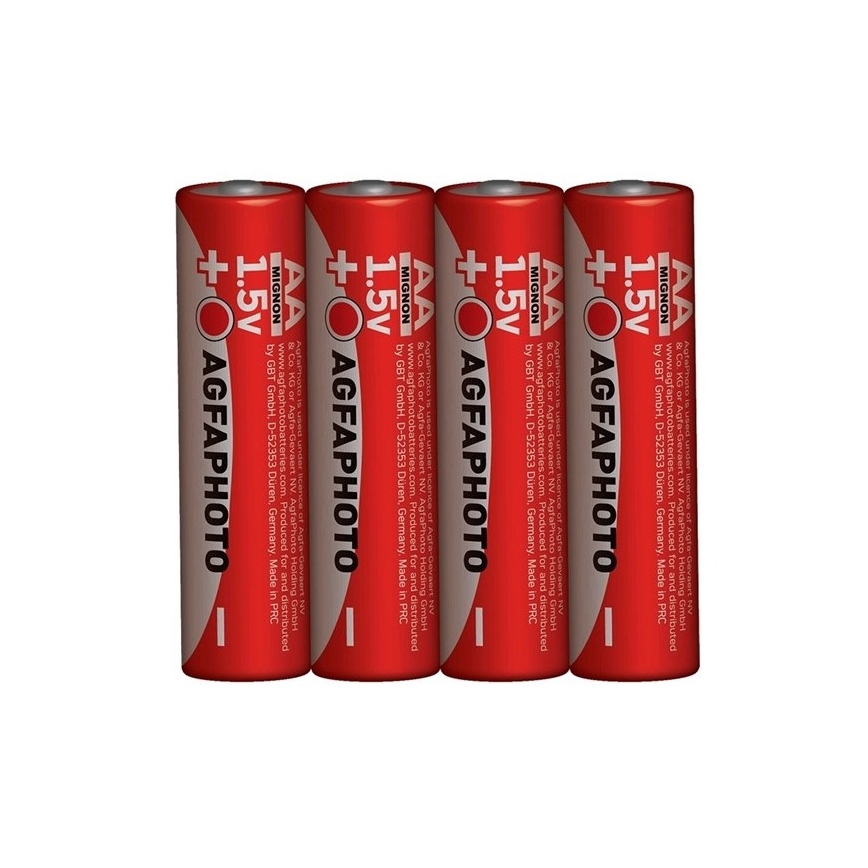 4 бр. цинк батерия AA 1,5V