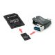 4в1 MicroSDHC 16GB + SD адаптер + MicroSD четец + OTG адаптер