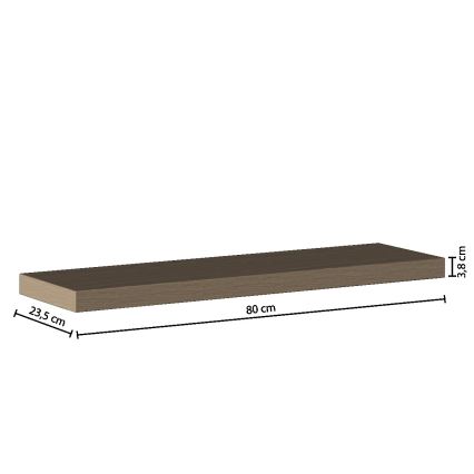 5five - Настенна полица HYLE 80x24 cm дъб