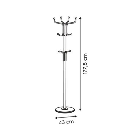 5five - Подова закачалка RAFU 178x43 cm черна
