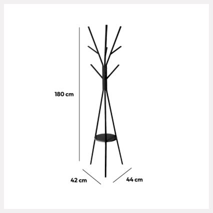 5five - Подова закачалка TASO 180x44 см, черна