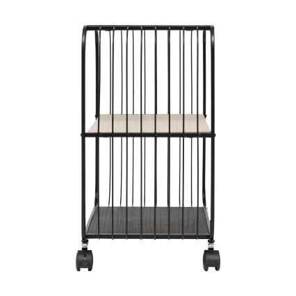 5five - Сервировъчна масичка/мобилна полица COLGE 53x43 см черно/бежово