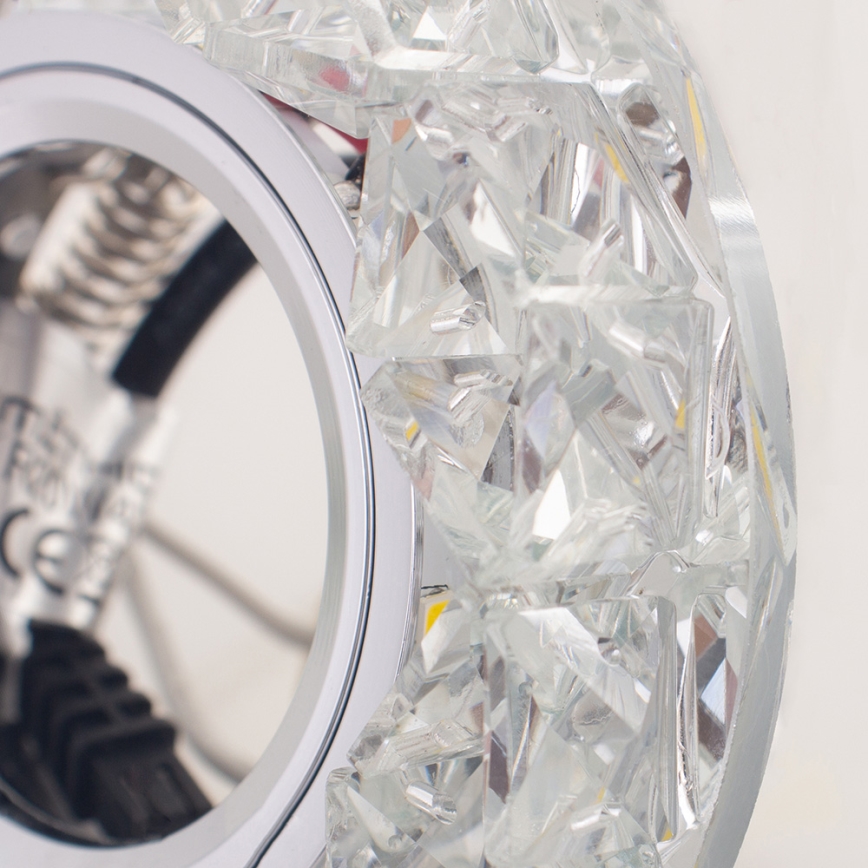 Emithor 71094 - LED Лампа за вграждане CRYSTAL FIX 1xGU10/50W + LED/3W STRIPE
