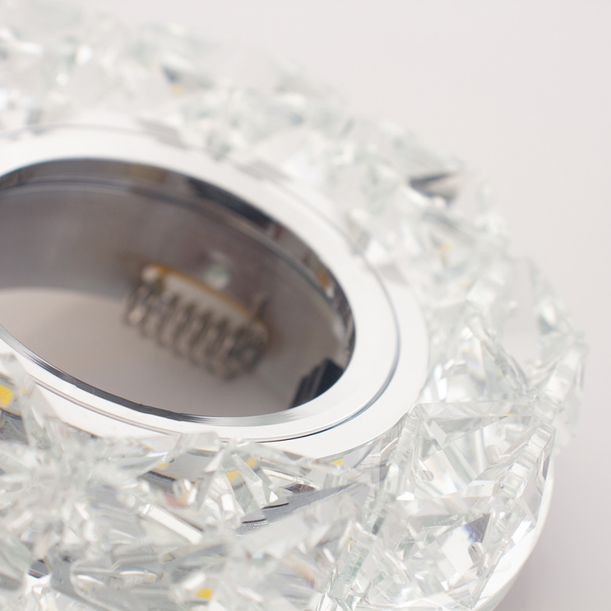Emithor 71094 - LED вградено осветително тяло CRYSTAL FIX 1xGU10/50W + LED/3W ЛЕНТА