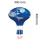 Абажур син летящ балон E27 400x400 мм