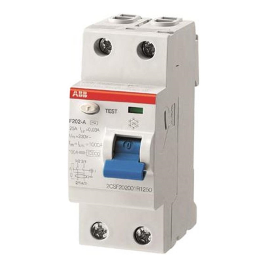 ABB 2CSF202101R1250 - Предпазител F202 A-25/0,03 2-полюсен 25A 230V