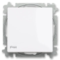 ABB 3559T-A06940 500 - стълбищен ключ без рамка № 6 ZONI IP44 бял