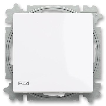 ABB 3559T-A06940 500 - стълбищен ключ без рамка № 6 ZONI IP44 бял