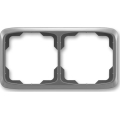 ABB 3901A-B20 S2 - Двойна рамка TANGO тъмно сива