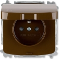 ABB 6619A-A06997 H - Домашен контакт без рамка TANGO 250V IP44 кафяв
