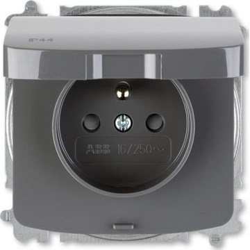 ABB 6619A-A06997 S2 - Домашна безвинтова розетка без рамка TANGO 250V IP44 сива