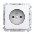 ABB 6619T-A06657 500 - Домашен електрически контакт без рамка ZONI 250V бял